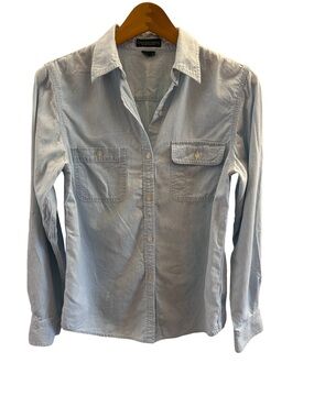 Ralph Lauren Classic Light Blue Button-Up Denim-Style Shirt Size S